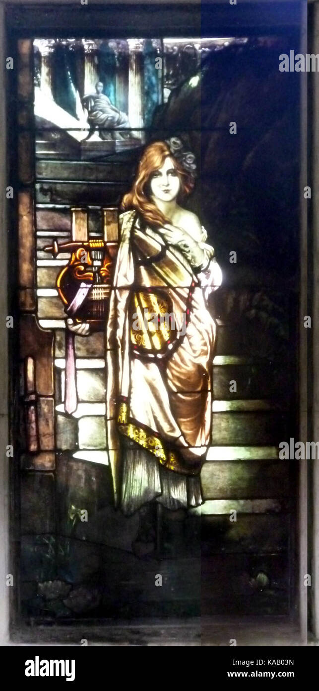 Spirit of the Water Lily, Shields Mausoleum, Homewood Cemetery Stock