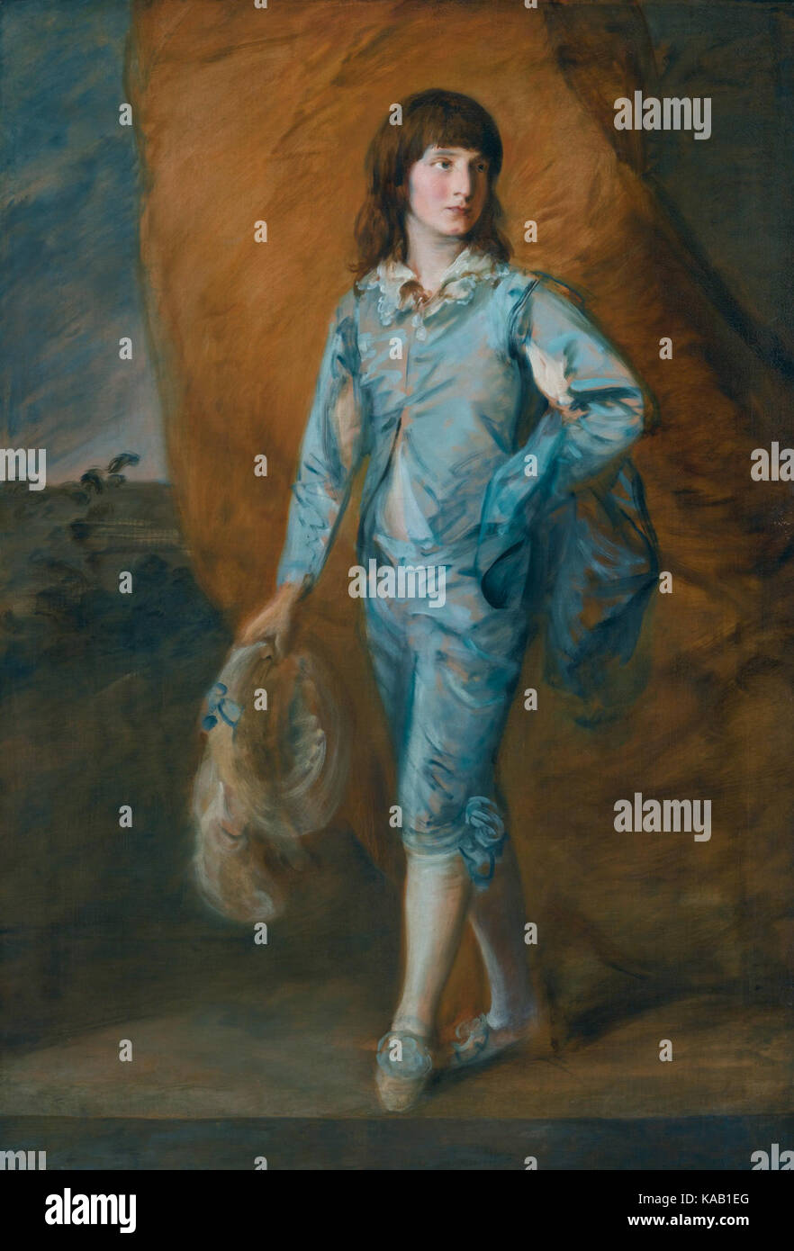 The blue page, by Thomas Gainsborough Stock Photo
