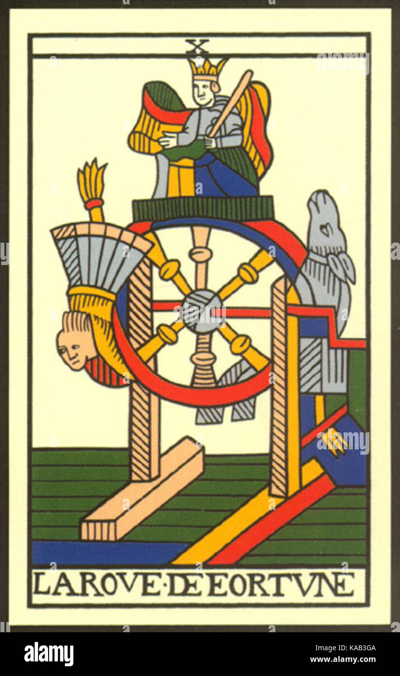 Tarot de Marseille Jean Noblet Trump 10 Stock Photo - Alamy