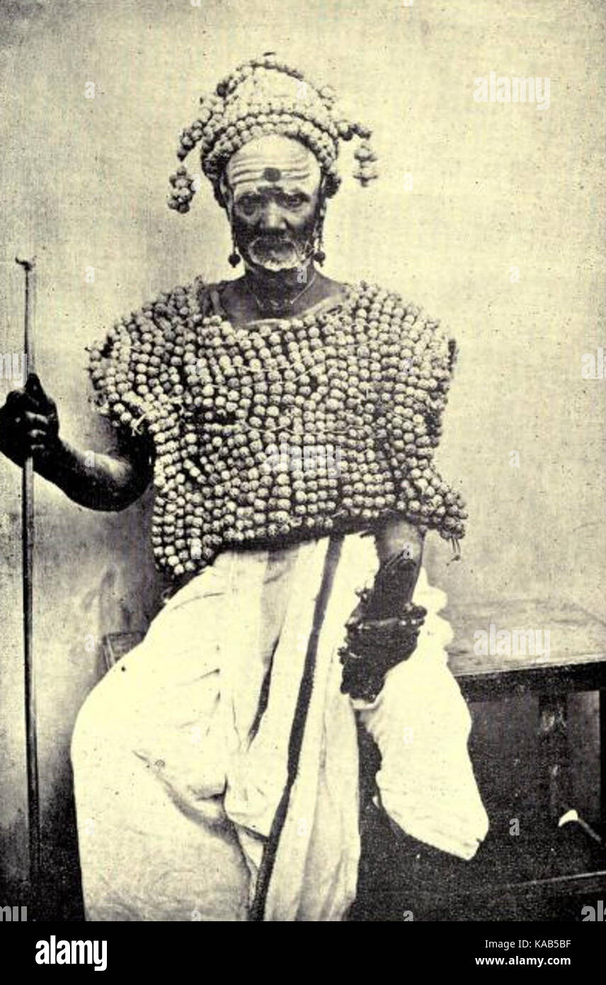 Telugu brahman with rudraksha coat Stock Photo Alamy