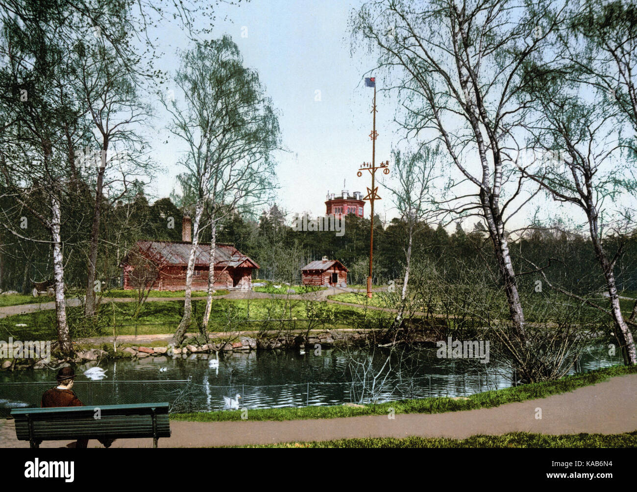 Skansen photochrom 1890 1905 Stock Photo