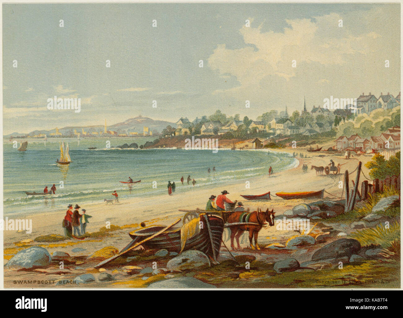 Swampscott Beach (Boston Public Library Stock Photo - Alamy