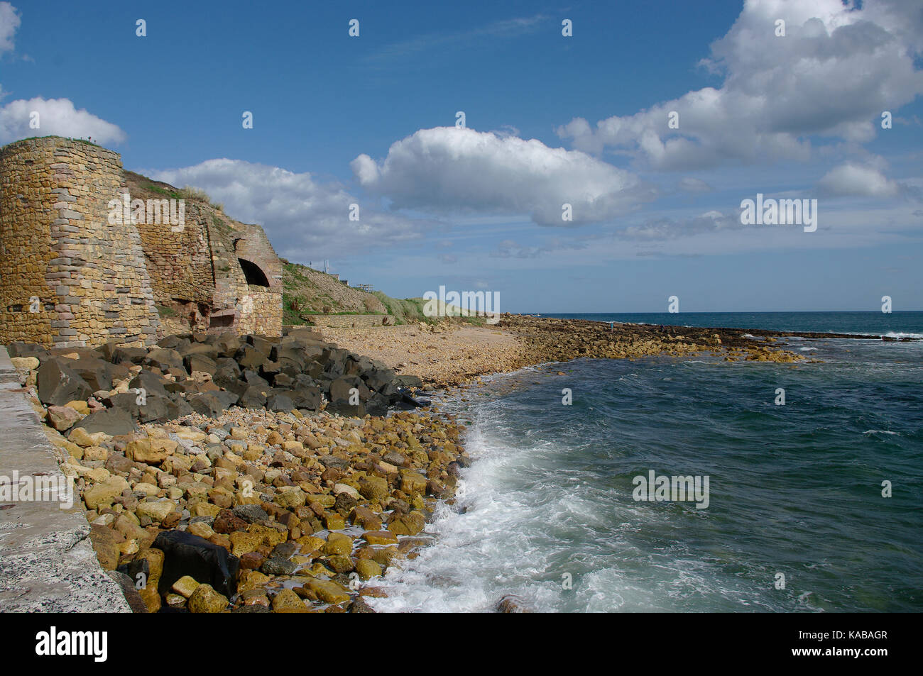 Lime Kilns at Beadnell Stock Photo