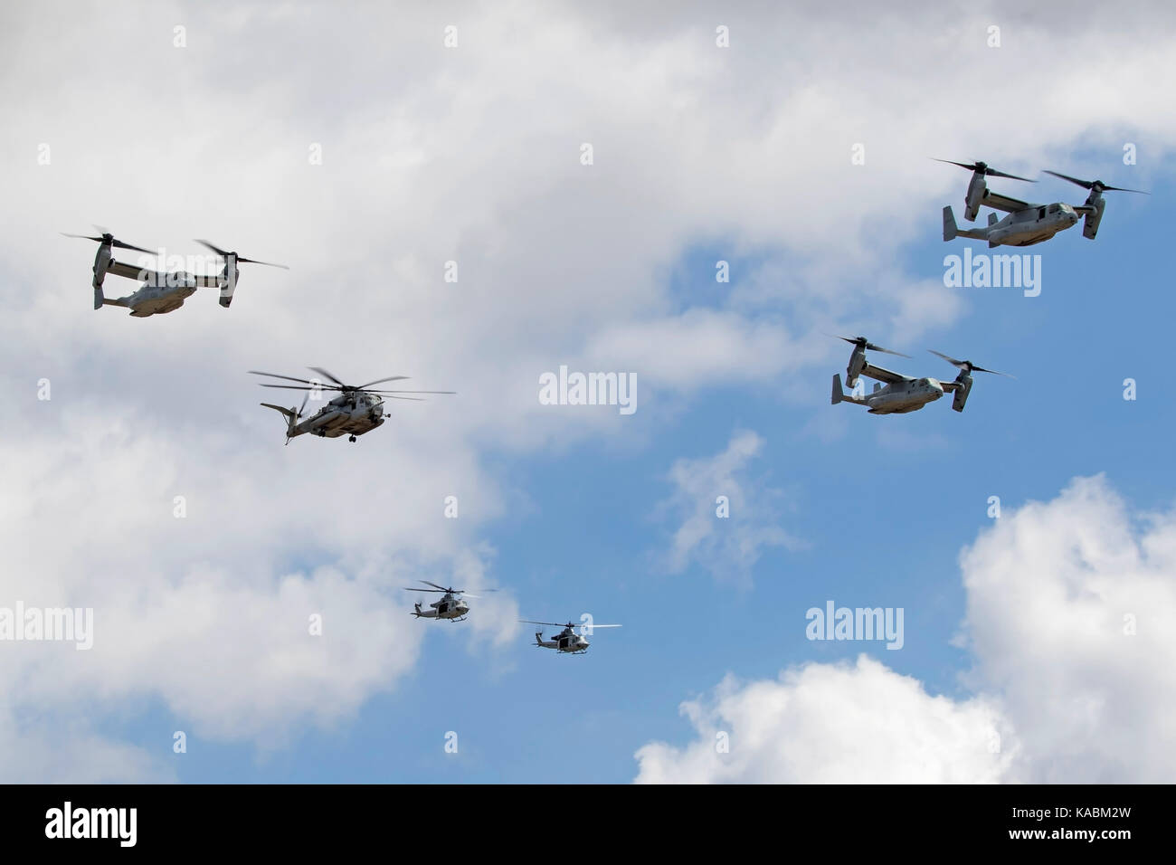 Helicopter airshow MAGTF demonstration at Miramar Airshow Stock Photo