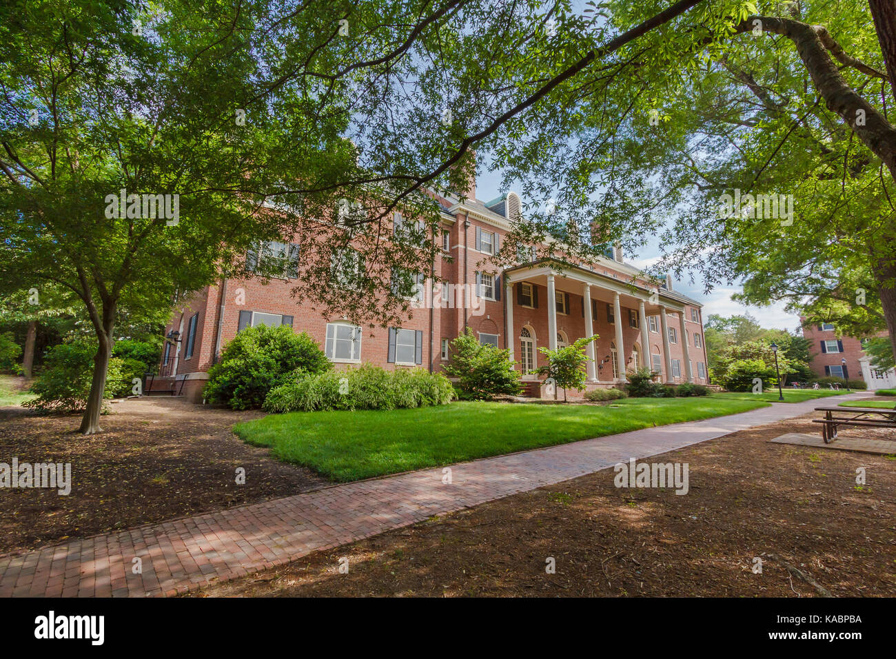Alderman Residence Hall at the University of North Carolina on May 19, 2015 at Chapel Hill in Chapel Hill, North Carolina. Stock Photo
