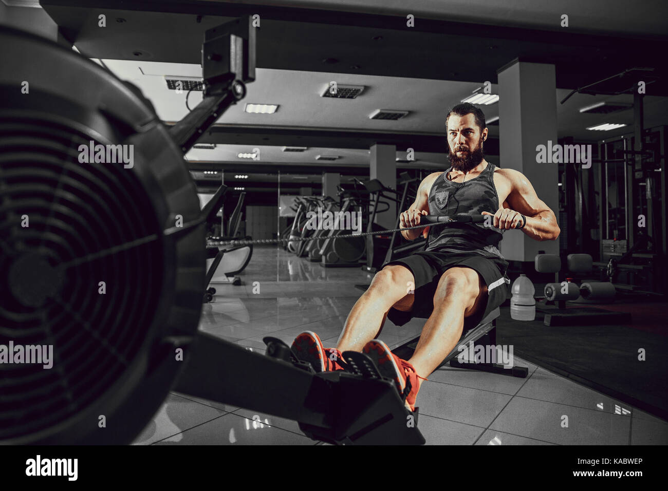 Indoor rower rowing machine hi-res stock photography and images - Alamy