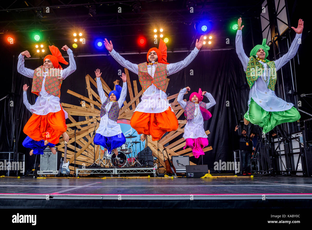 Royal Academy of Bhangra Dancers perform Punjabi Folk dance at the Walk