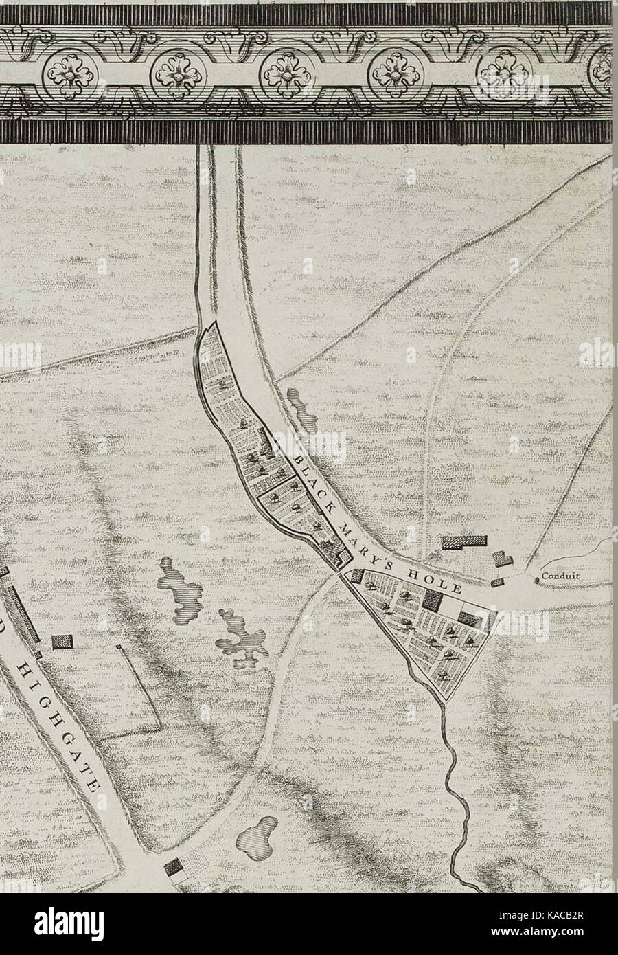 18th century city of london map hi-res stock photography and images - Alamy