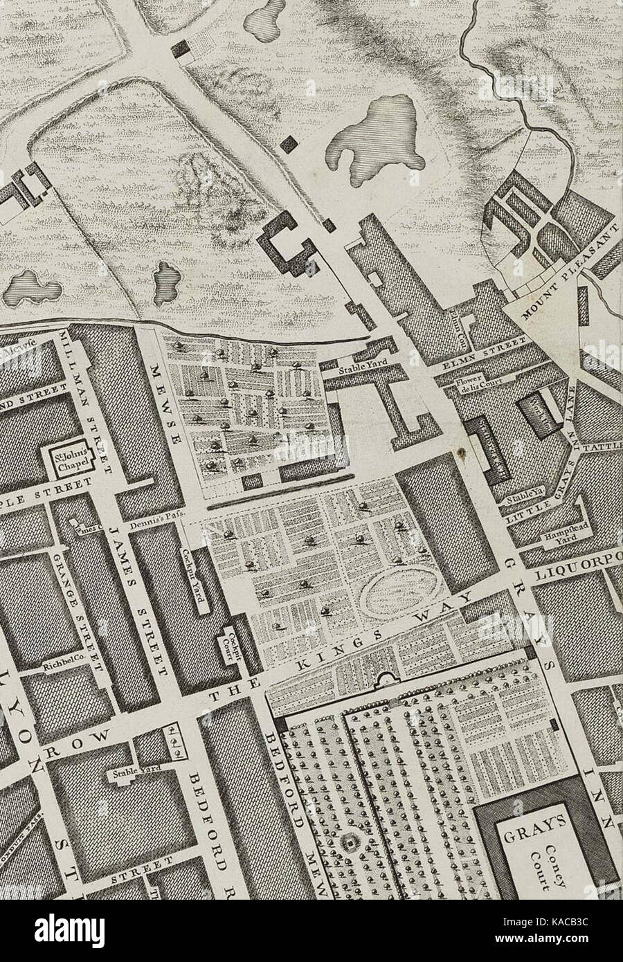 London map 18th century hi-res stock photography and images - Alamy