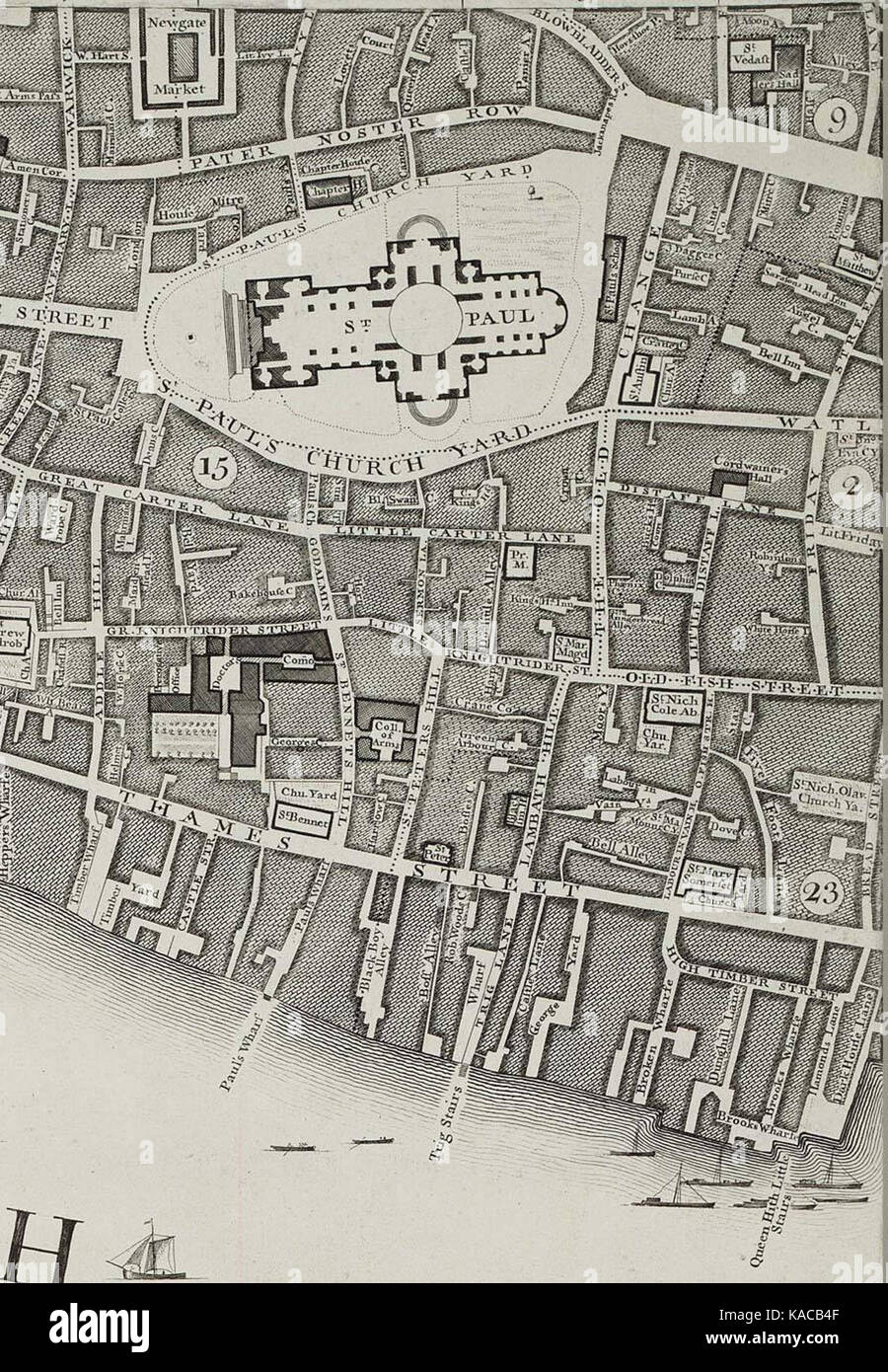18th century london map hi-res stock photography and images - Alamy