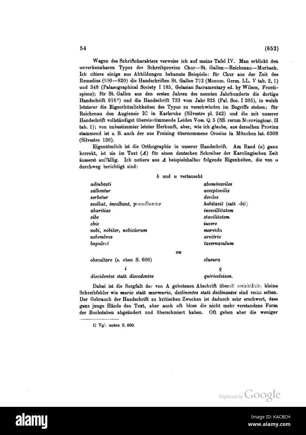 Textgeschichte der Regula S. Benedicti 054 Stock Photo - Alamy