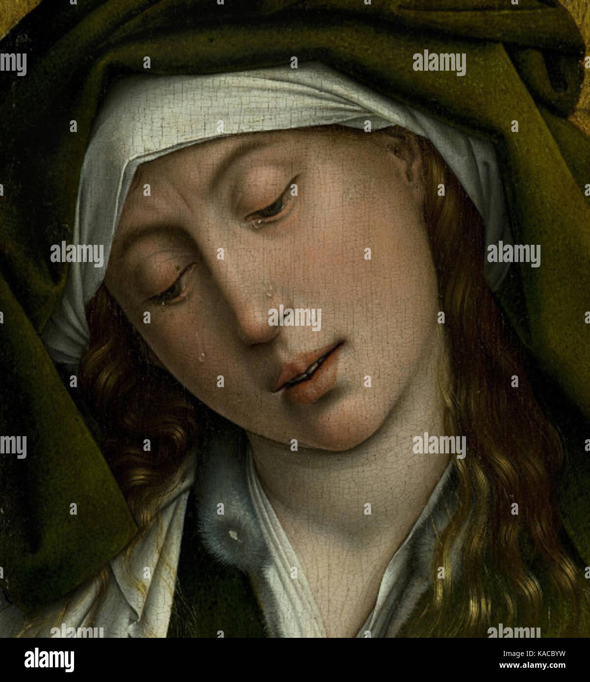 Rogier van der Weyden 14 Jh Mary Salome in The descent from the cross Stock Photo