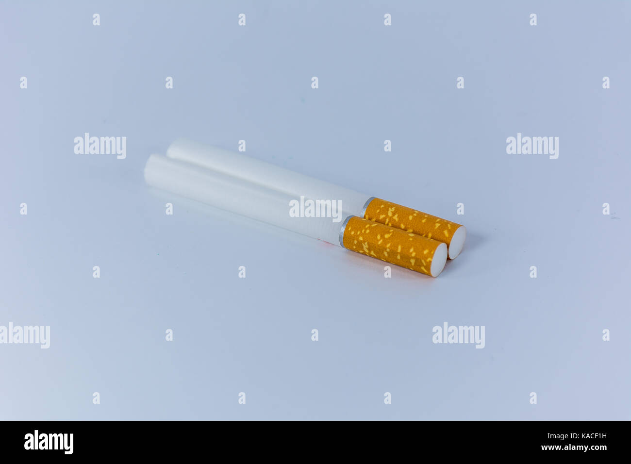 Empty cigarette tubes isolated Stock Photo Alamy