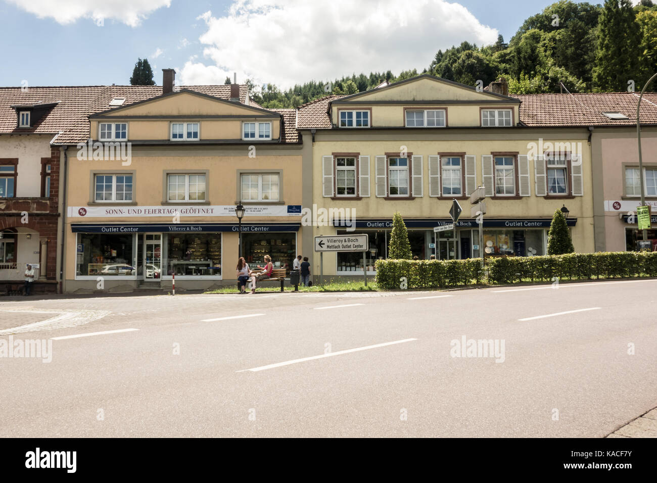 METTLACH, GERMANY - 6TH Aug 17:  Villeroy & Boch is an outlet centre that specialises in porcelain, glass, crystal, cutlery and gift articles. Stock Photo