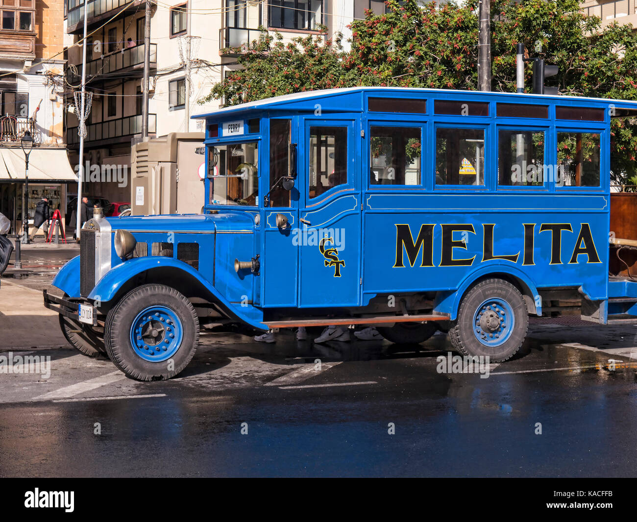 Old Fashioned transport on the island of Malta Stock Photo Alamy