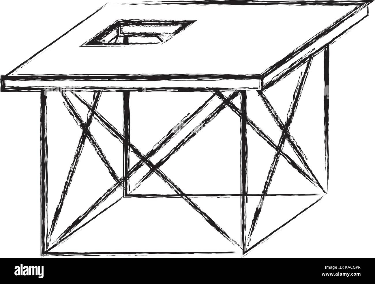 Under The Scaffold Stock Vector Images - Alamy