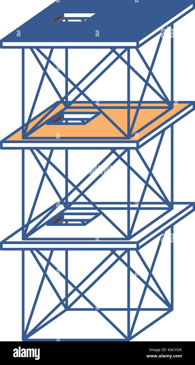 Scaffold hoist Stock Vector Images - Alamy