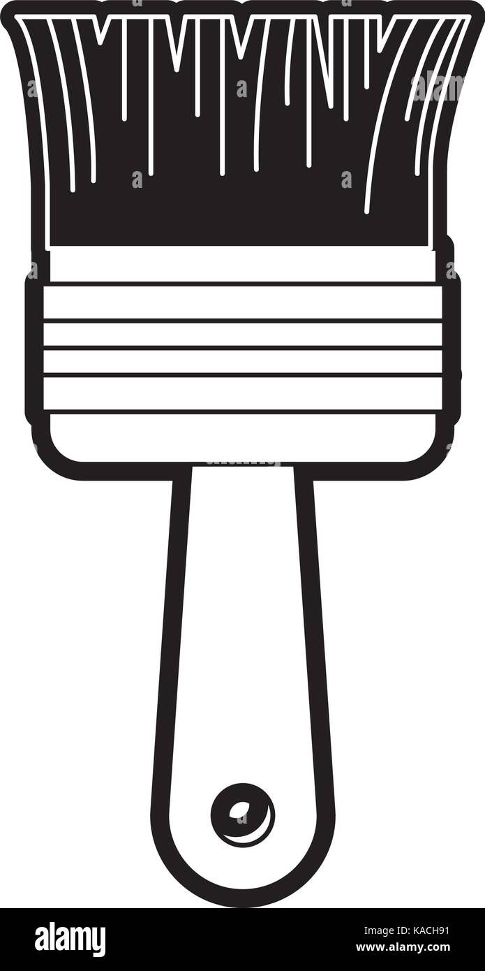 paint brush icon black silhouette Stock Vector Image & Art - Alamy