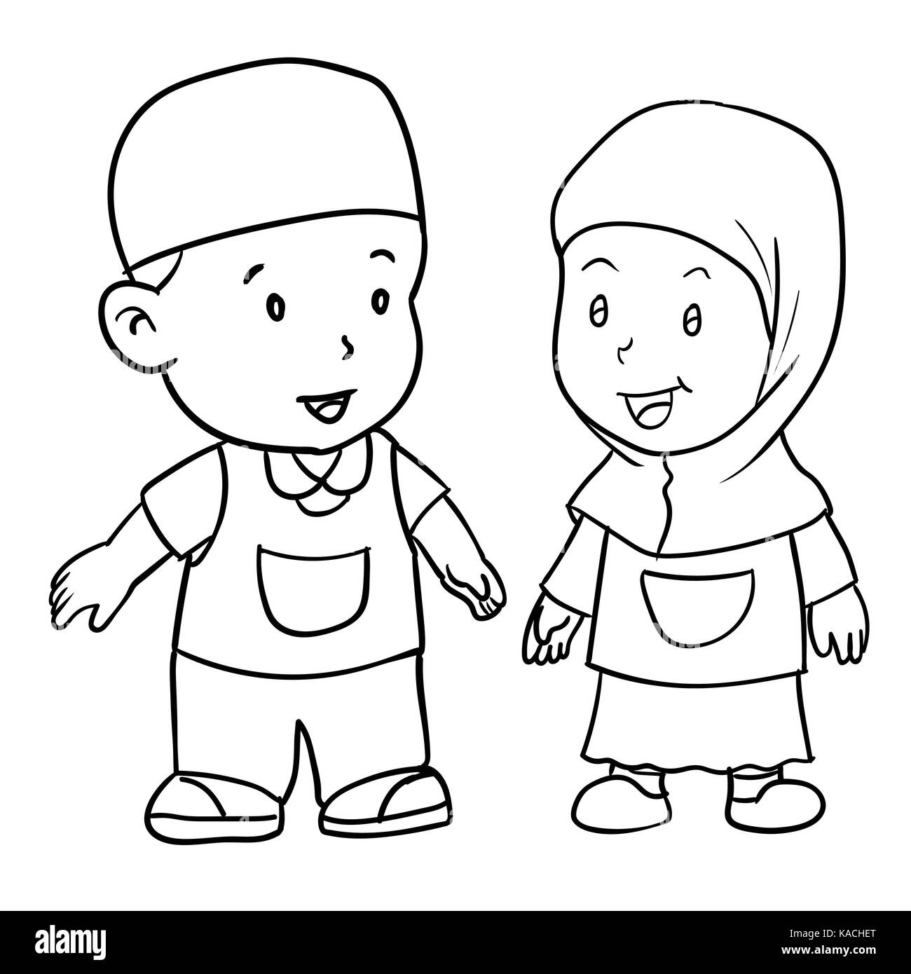 Мусульманские раскраски для детей мальчиков и детей девочек