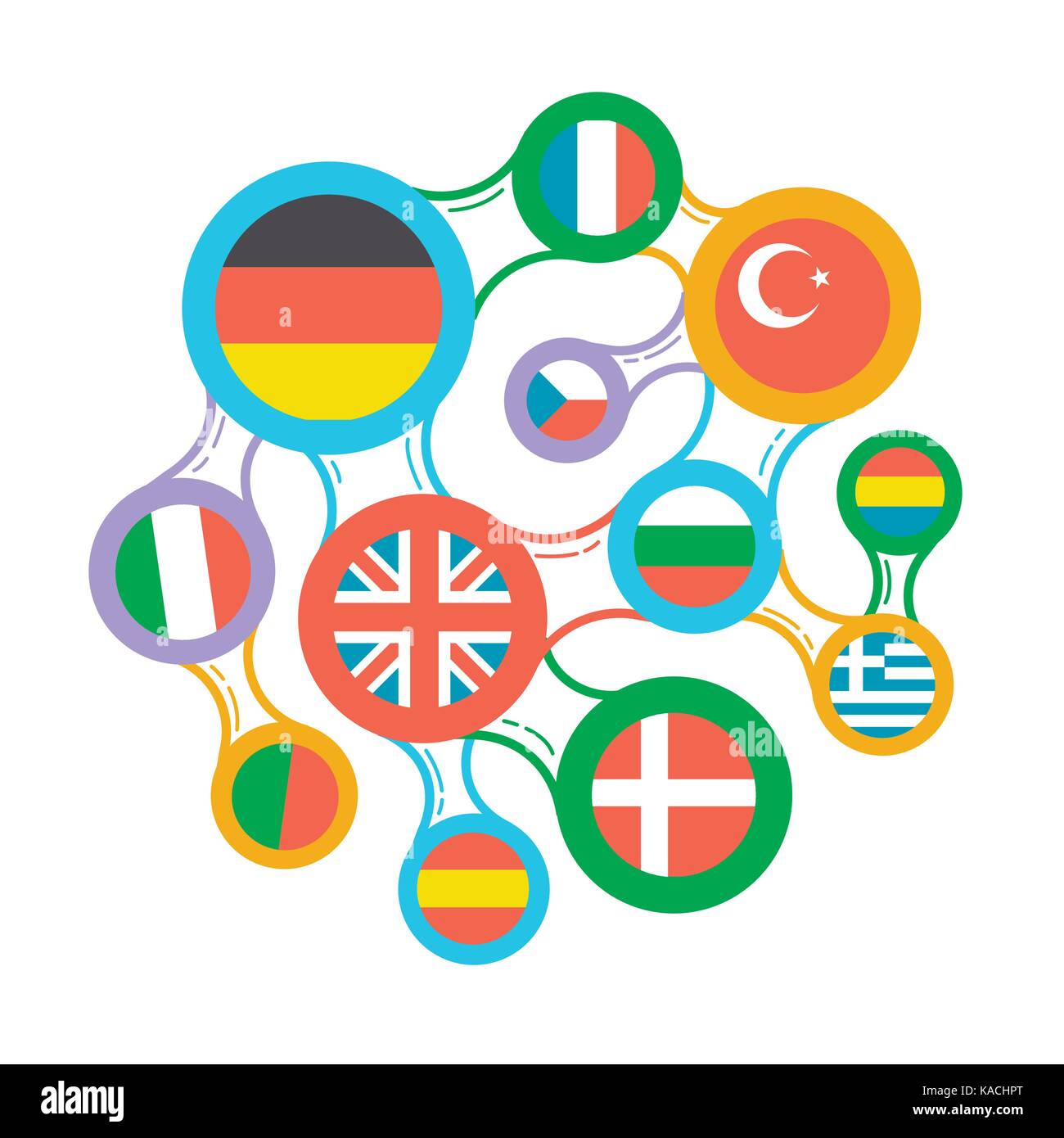 Different Languages Stock Vector Images - Alamy