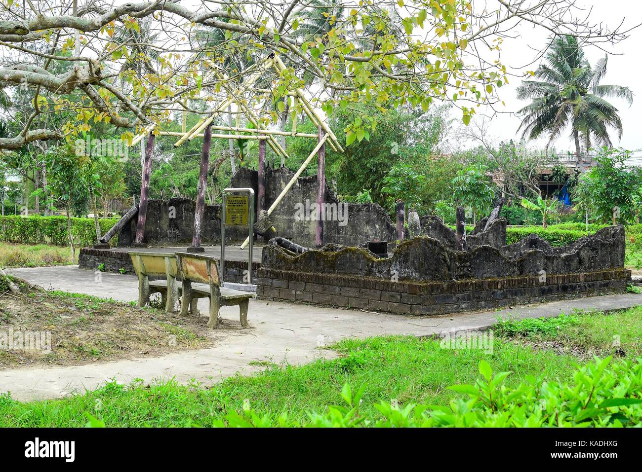 Son My, Vietnam - March 23, 2016: The My Lai Massacre memorial site. The My Lai massacre was the Vietnam War mass killing of between 347 and 504 unarm Stock Photo