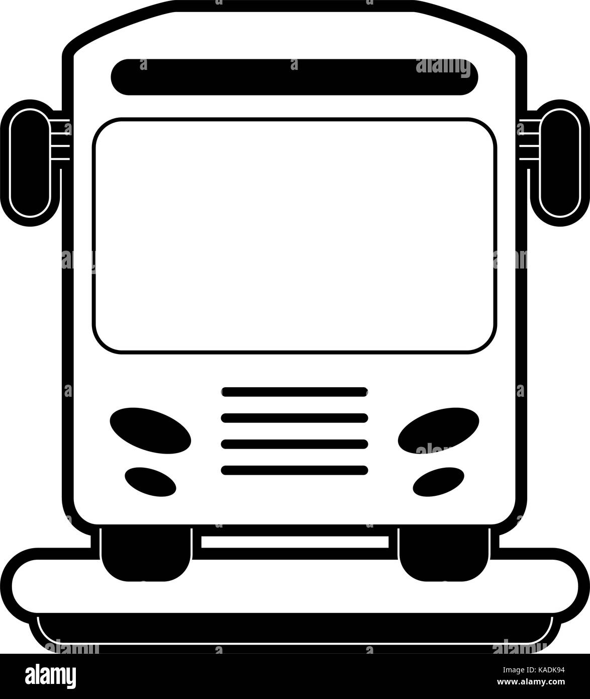 bus frontview icon image Stock Vector Image & Art - Alamy