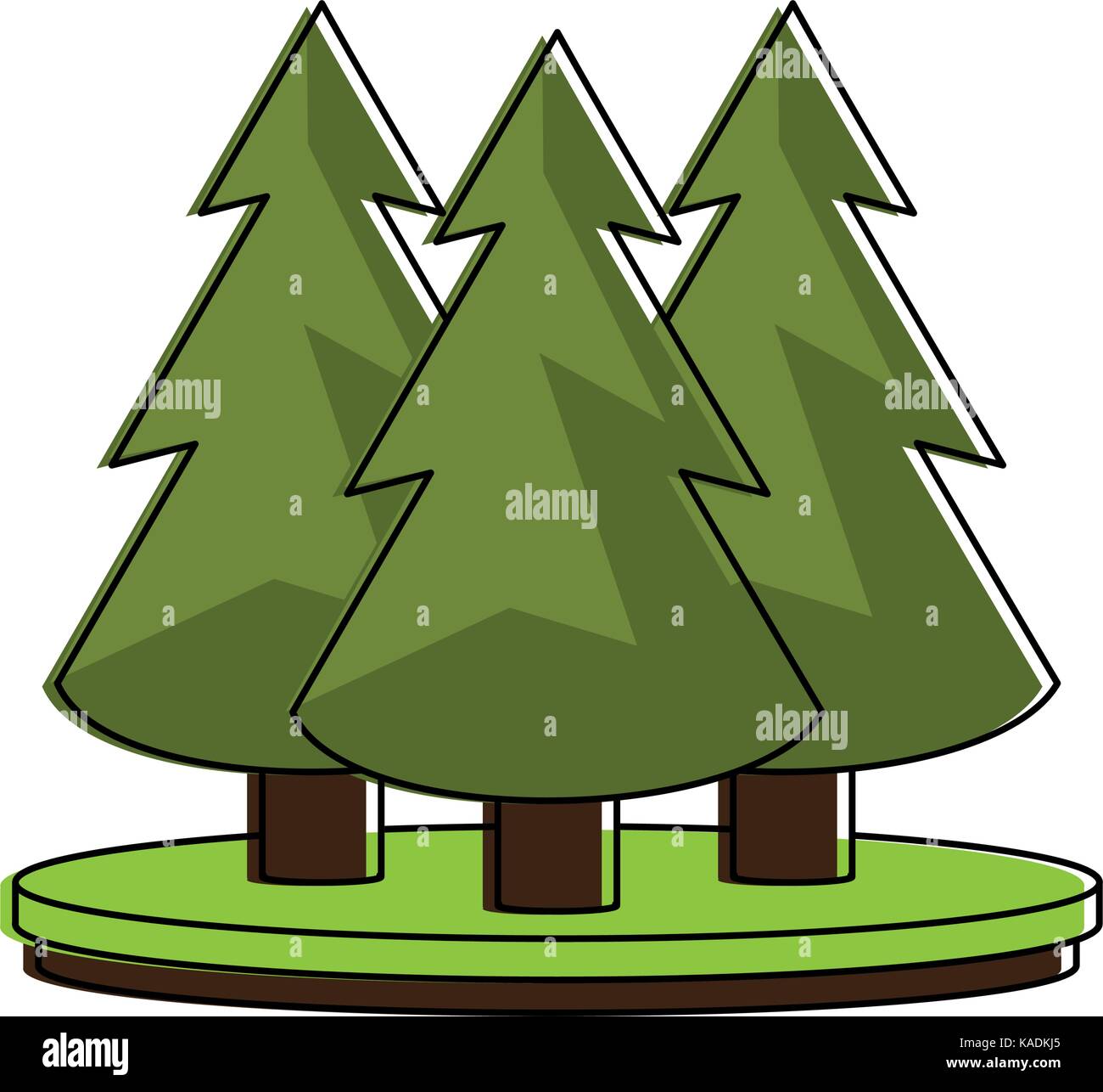 pine tree forest icon image Stock Vector Image & Art - Alamy