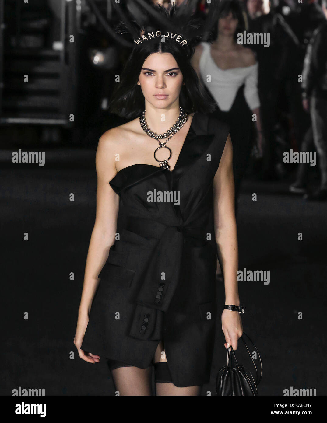 kendall jenner attends the alexander wang show during new york