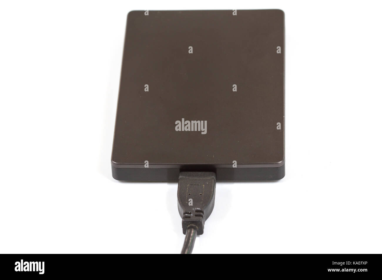 External hard drive with usb cable on white Stock Photo Alamy