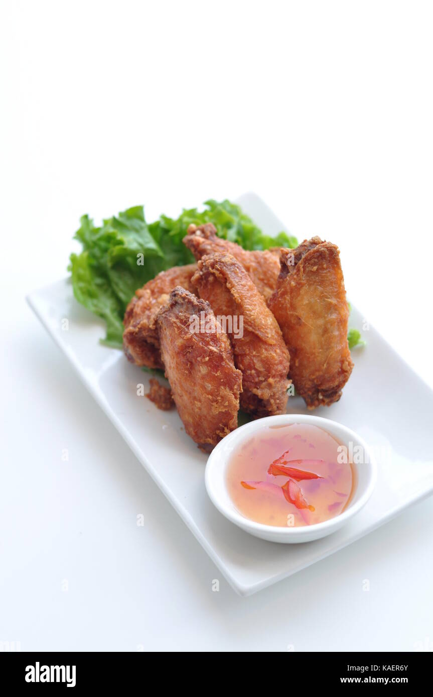 Thai Style Chicken Wings. Crispy chicken wings, marinated chicken wings