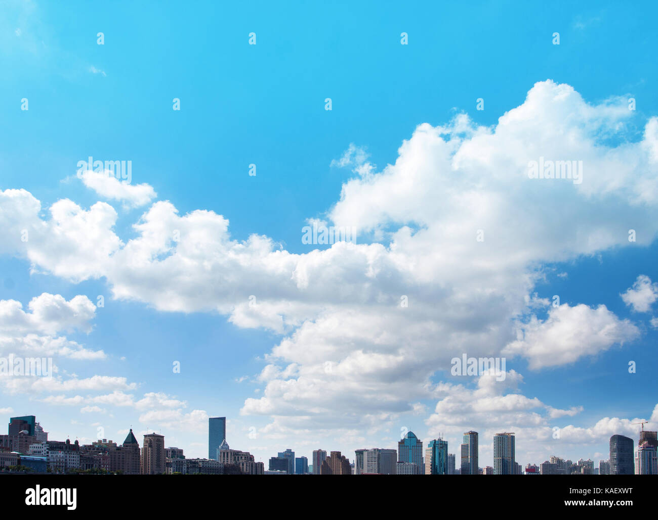 Cloudy sky in Shanghai ,China Stock Photo