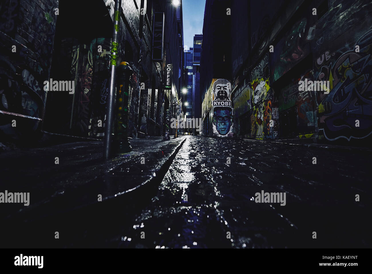 Melbourne Laneways And Central City Streets Including Chinatown At