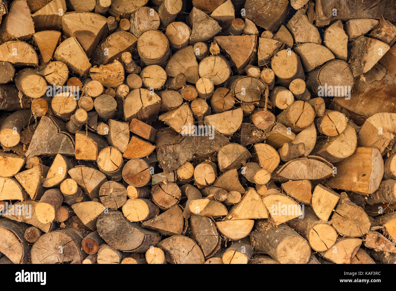 Background of dry chopped firewood logs in a pile Stock Photo - Alamy