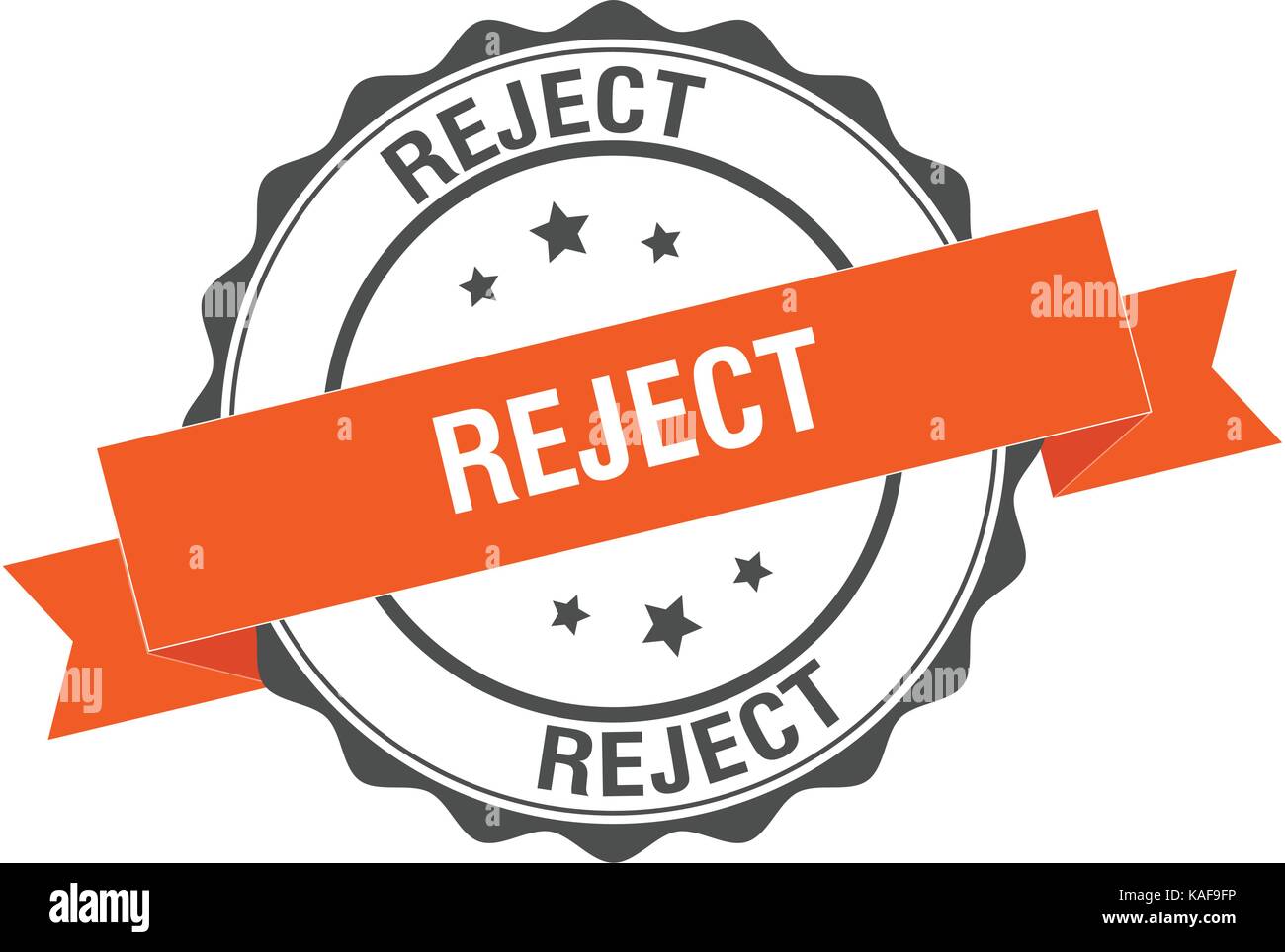 Reject stamp illustration Stock Vector