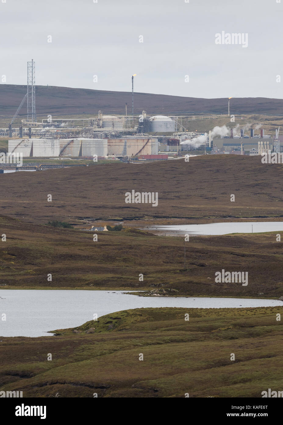 Sullom Voe Oil Terminal, Shetland Islands, Scotland, UK Stock Photo Alamy