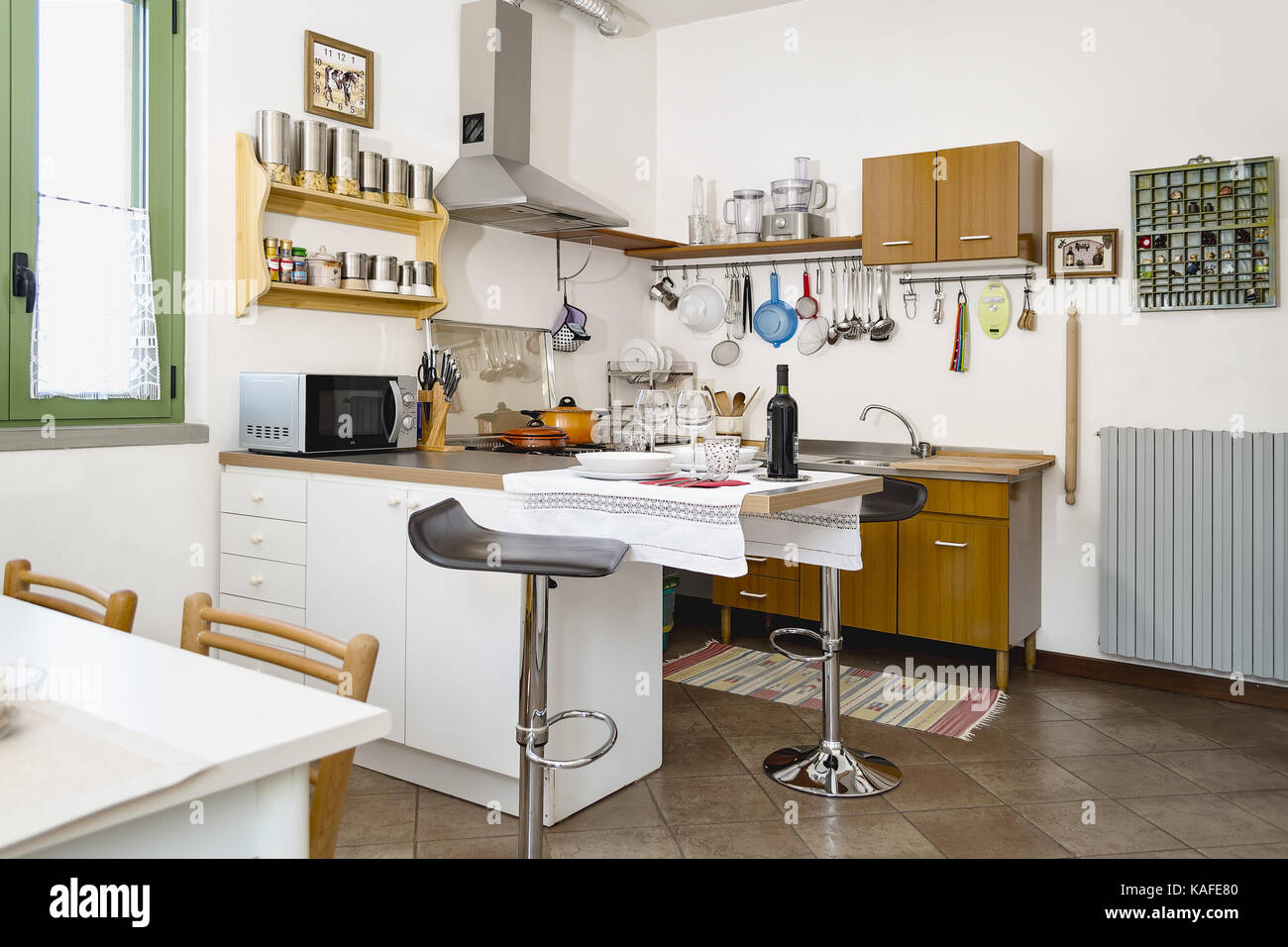 kitchen in the horizontal Stock Photo Alamy