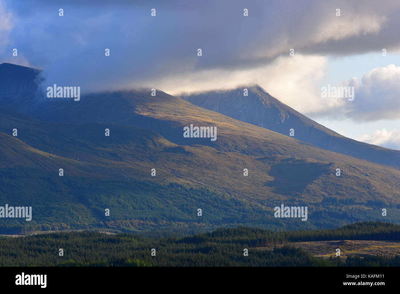 View from the Commando Memorial, Spean Bridge, United Kingdom Stock Photo