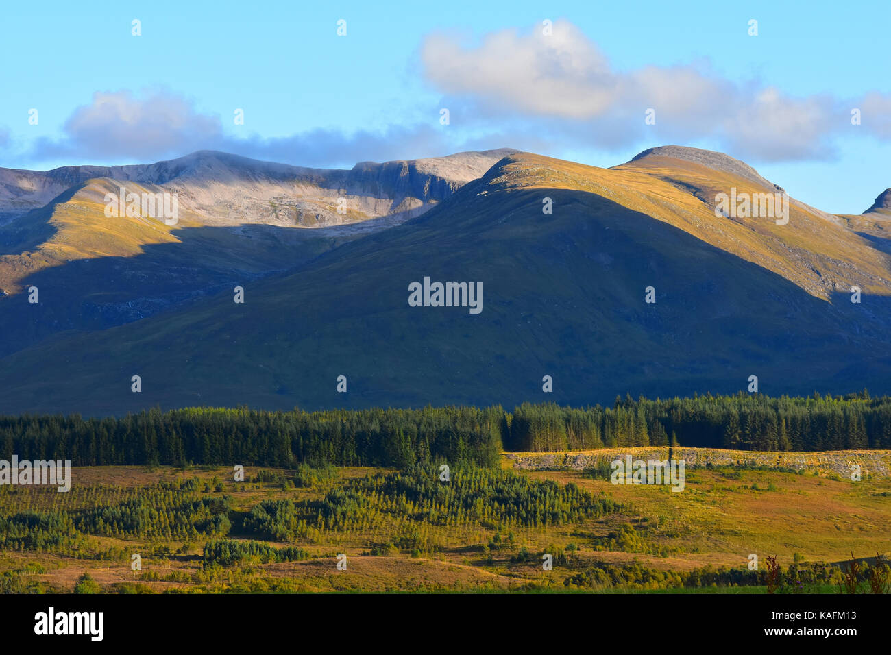 View from the Commando Memorial, Spean Bridge, United Kingdom Stock Photo