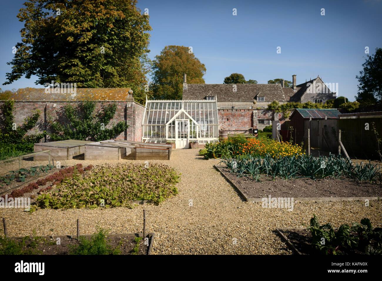 Avebury, Wiltshire, Kitchen Garden, Greenhouse Stock Photo Alamy