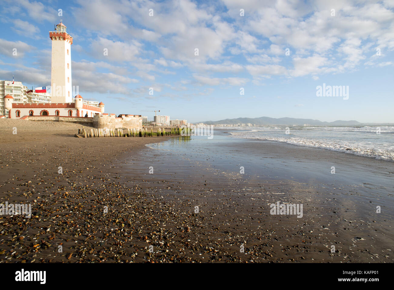 La Serena Lighthouse, Chile Stock Photo