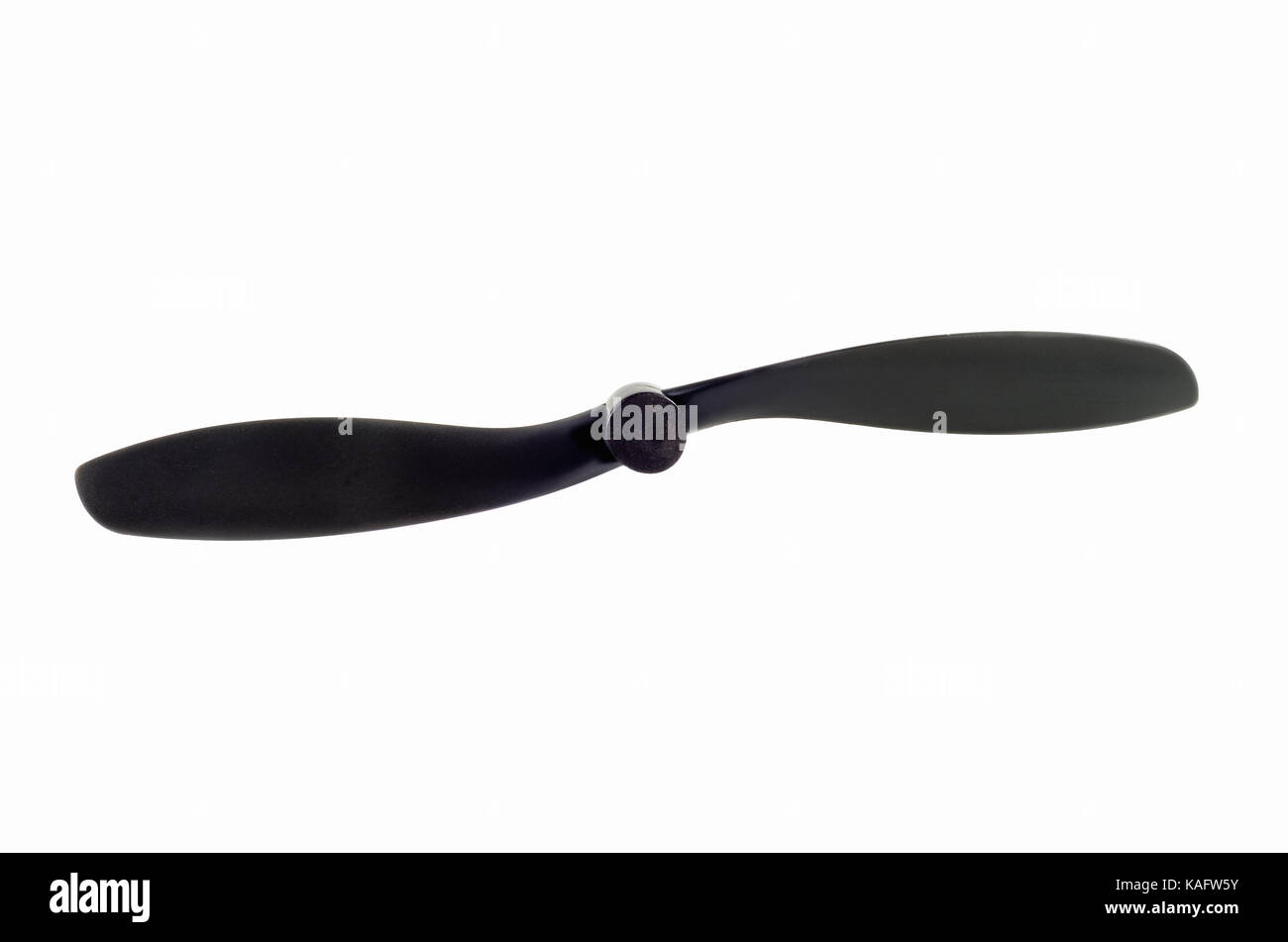 Close up view of a black propeller isolated on white background. Drone propeller Stock Photo Alamy