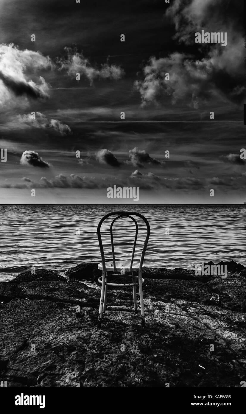 Depression chair Black and White Stock Photos & Images - Alamy