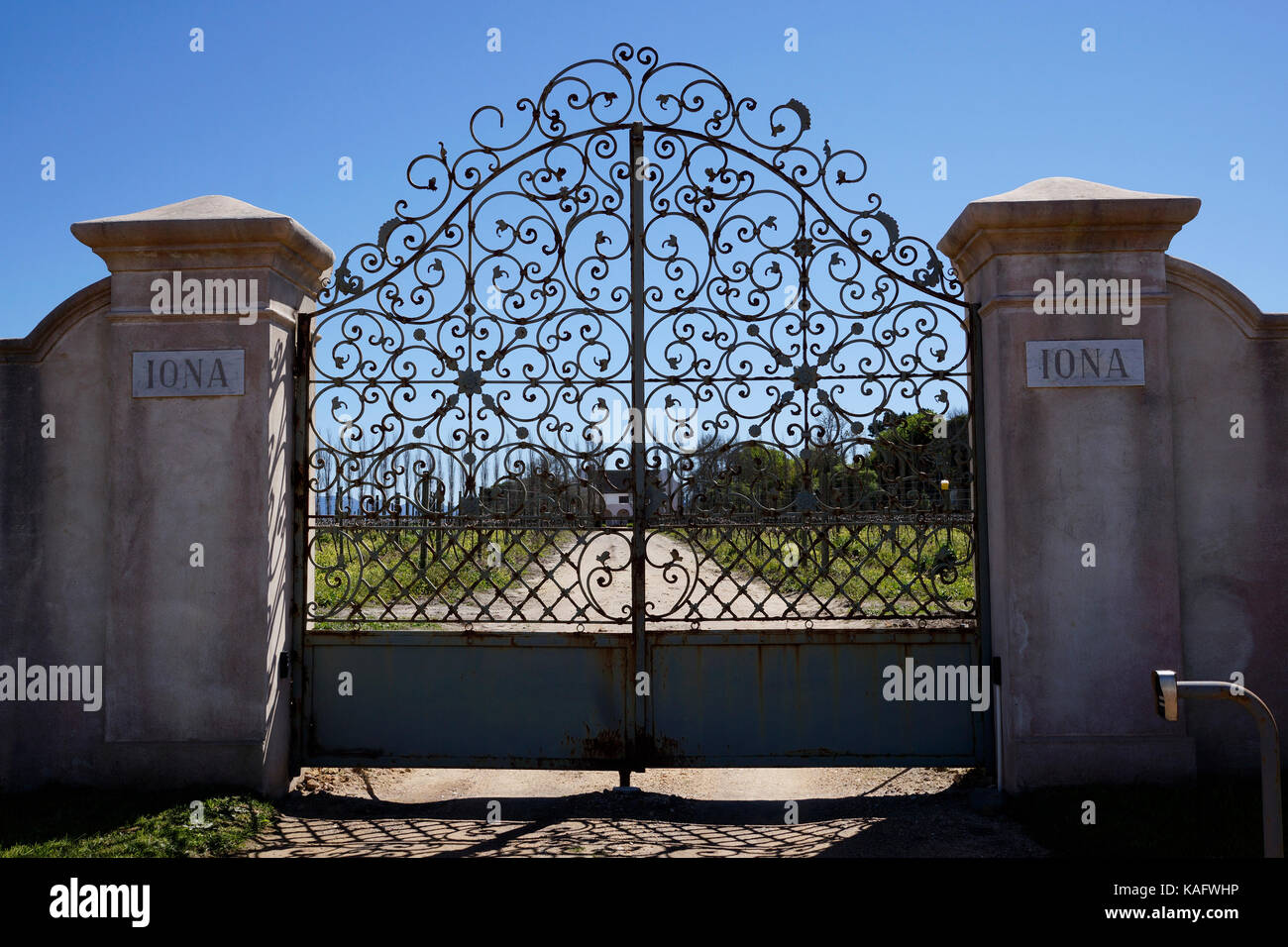 Iona Wine Estate in Elgin, Western Cape Province, South Africa Stock