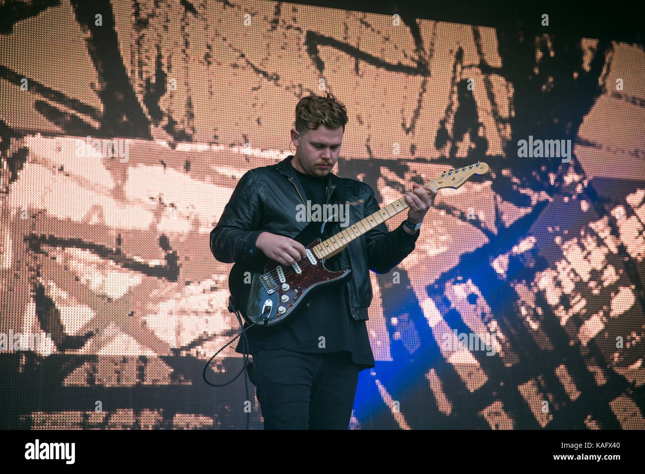 The English rock band Alt-J (also known as ∆) performs a live concert ...