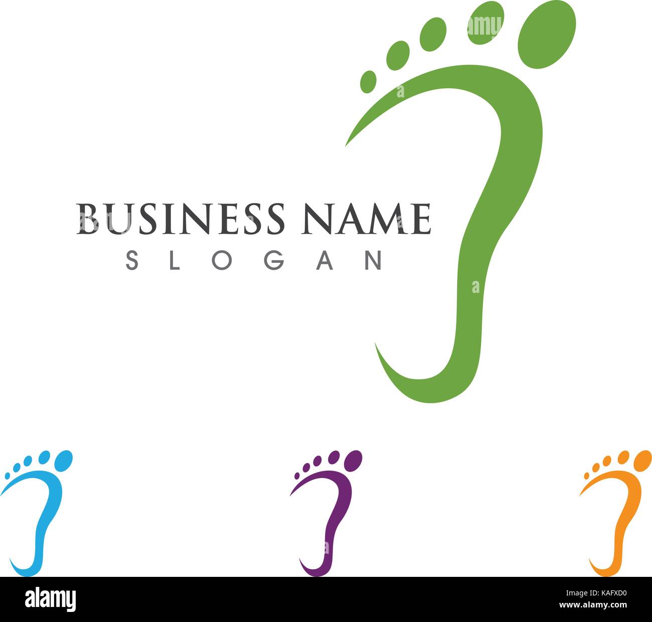 foot Logo Template vector icon Stock Vector Image & Art Alamy