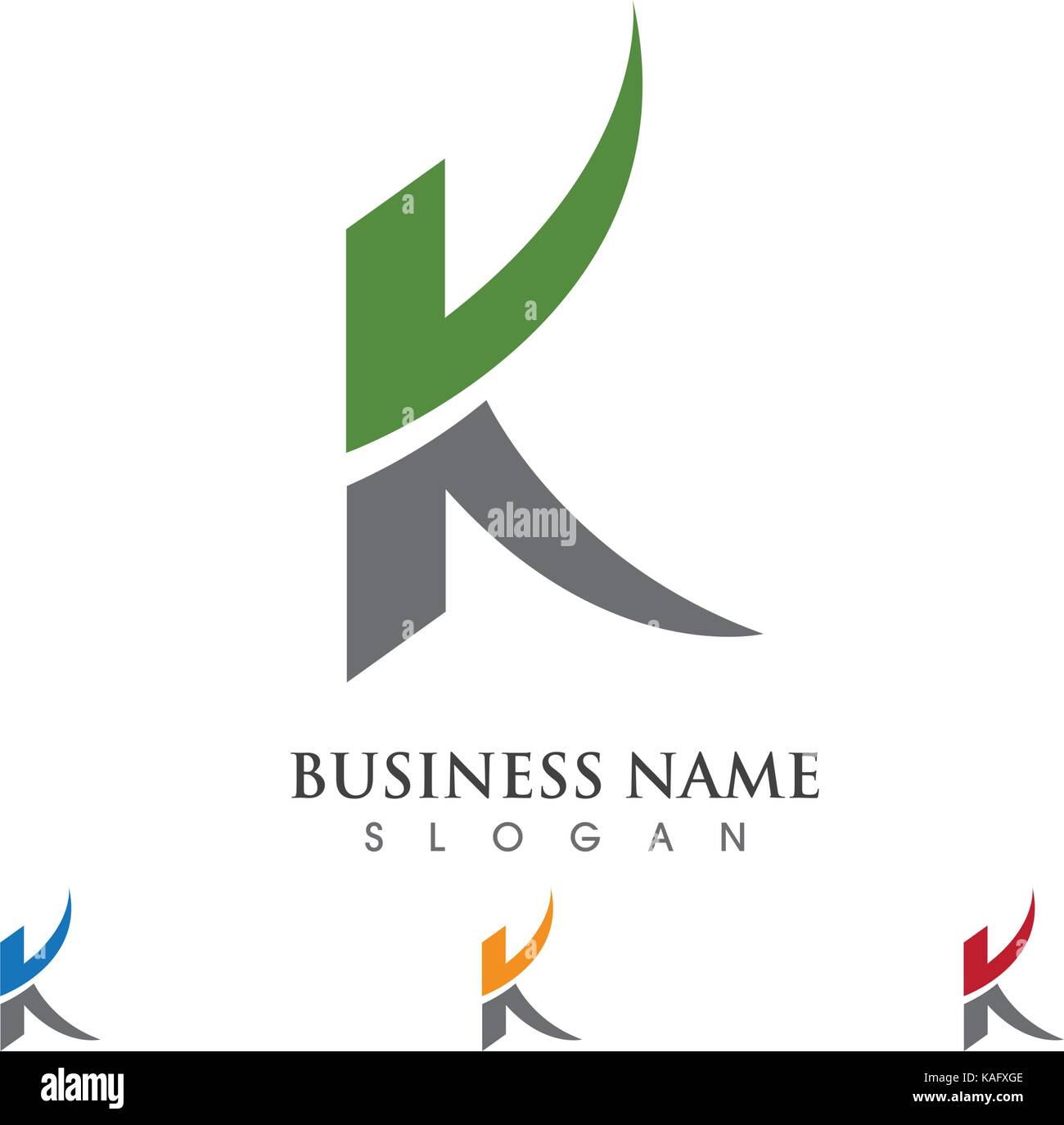 K Letter Logo Business Template Vector Icon Stock Vector Art