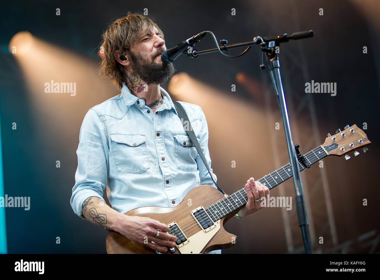 The American rock band Band of Horses performs a live concert at the ...