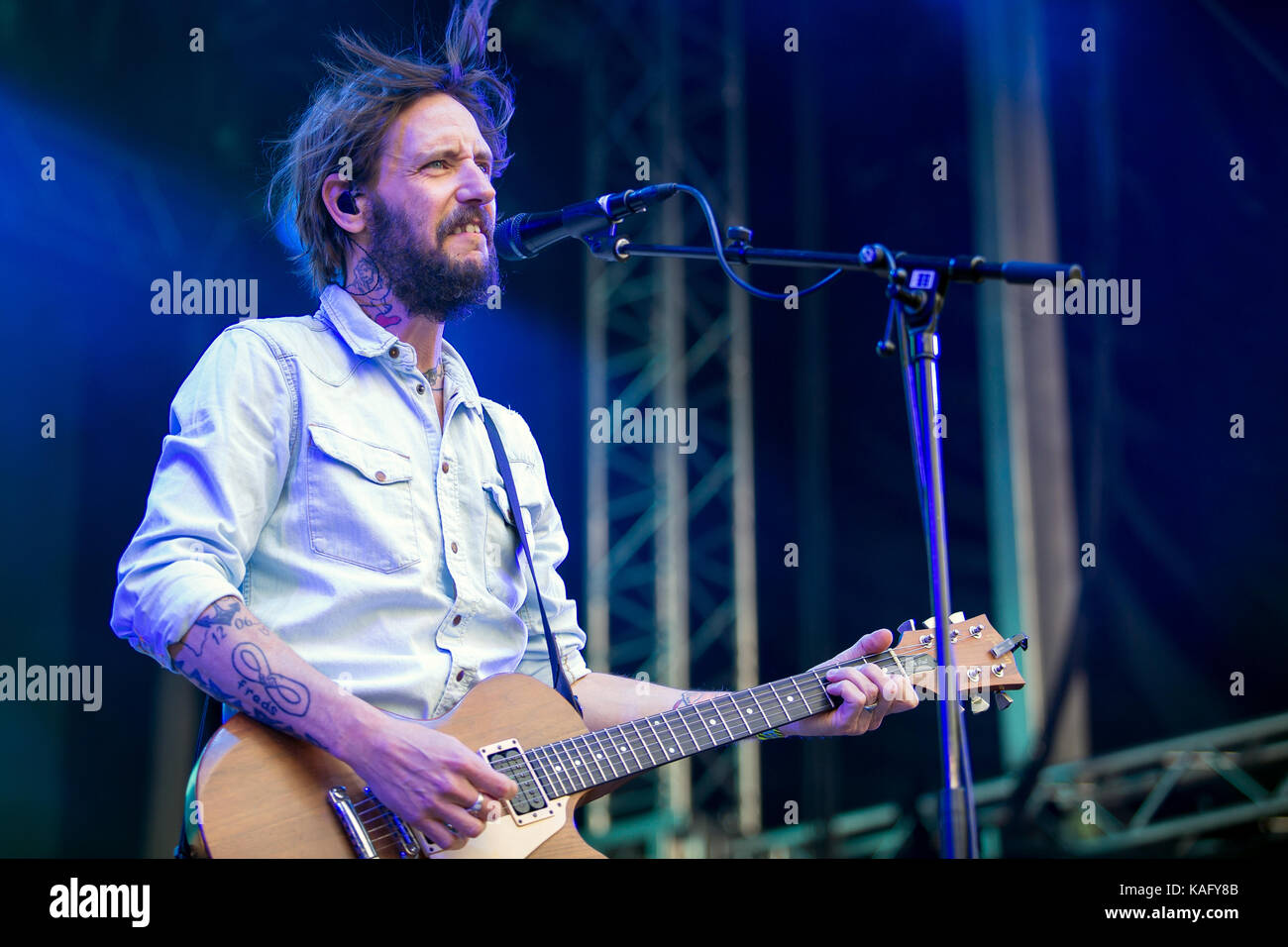 The American rock band Band of Horses performs a live concert at the ...
