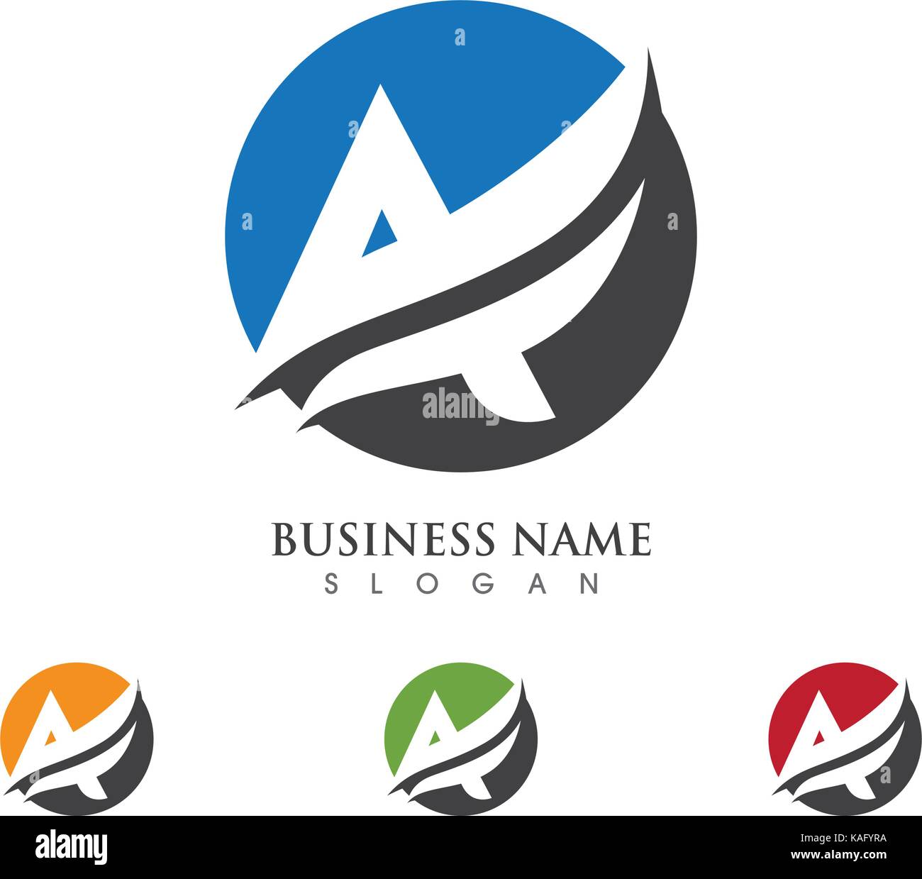 A Letter Logo Business Template Vector icon Stock Vector Image & Art ...