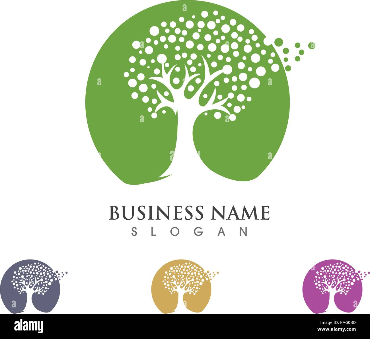 family tree logo template vector illustration Stock Vector Image & Art ...